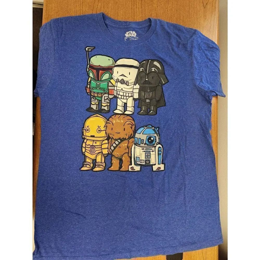 Star Wars Babies large blue short sleeved t-shirt